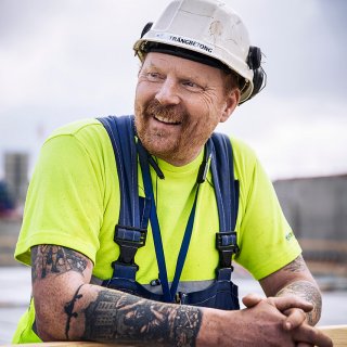 Strängbetongs platschef Anders Nylén ansvarar för samrdningen och logistiken vid montaget av Kongahälla shoppingcenter.