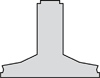 Profil av ZIP-balken som används vid prefabricerat brobyggande. Fungerar optimalt för långa spännvidder 15-30 meter.
