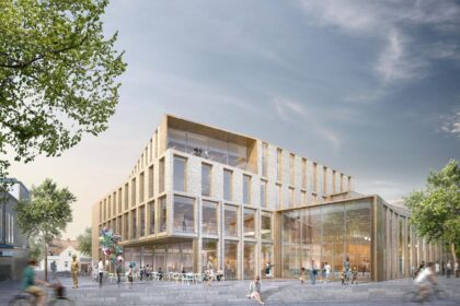 Så här fint blir Falkenbergs Kunskaps- och kulturcentrum. Illustration: Fojab Arkitekter
