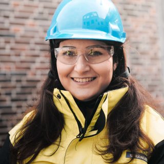Shabnam Seradji på Strängbetong projektleder Hägerneholmsskolan.